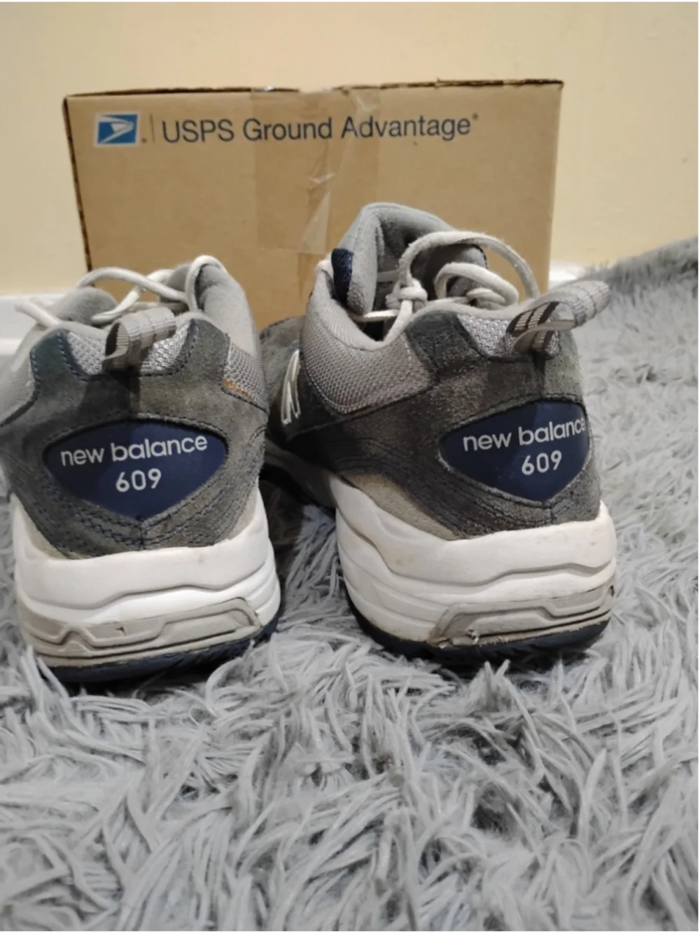 New Balance 609 Mens Size 13 Grey Casual Shoes Sneakers Walking MX609V2N